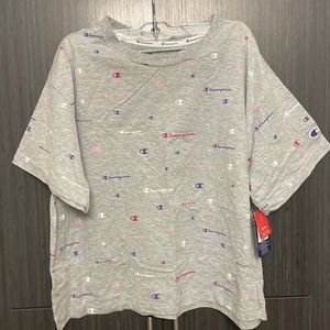 Champions Short Sleeve Cotton Crop Top Size: 1X